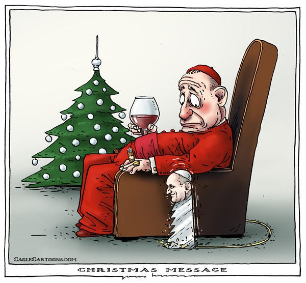 157924 600 Christmas Message from the Pope cartoons