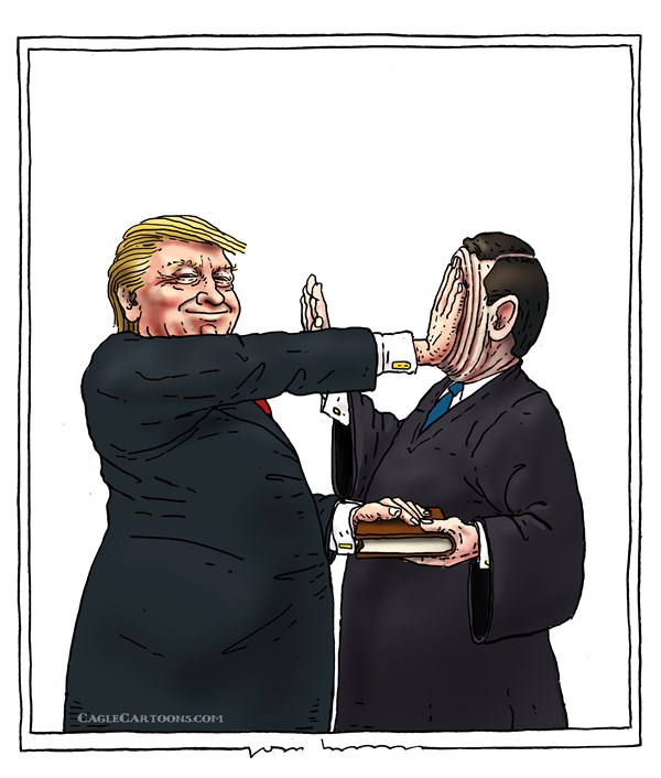 Joep Bertrams - The Netherlands - oath of office - English - oath of office, president, US, constitution, chief justice , blind, raise hand