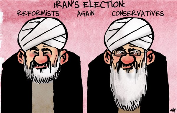 Kap - La Vanguardia, Spain - Iran's election - English - Iran, conservative, reformist, elections, teheran