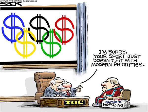 127659 600 Olympic Wrestling cartoons
