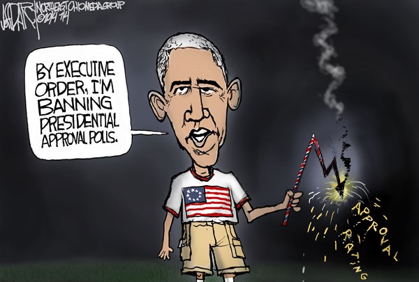 150561 600 Obama approval rating cartoons