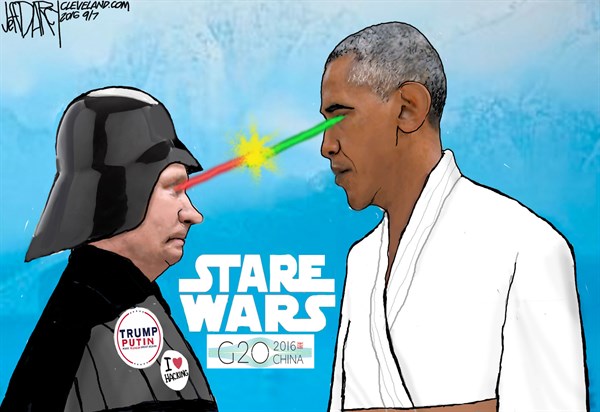 Jeff Darcy - Cleveland.com - Putin-Obama stare-down - English - Vladimir Putin
