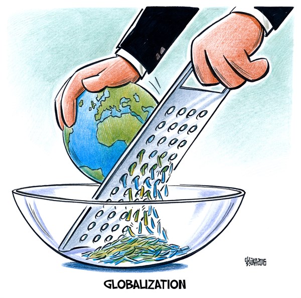 Gatis Sluka - Latvijas Avize - Globalization - English - Globalization,politics,world,globe