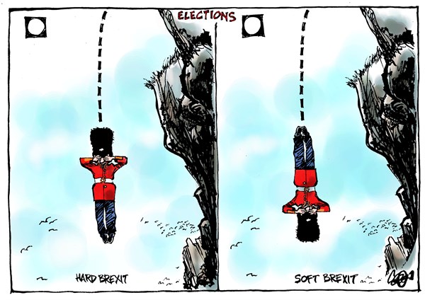 Jos Collignon - CagleCartoons.com - Elections UK - English - UK,Elections,Brexit