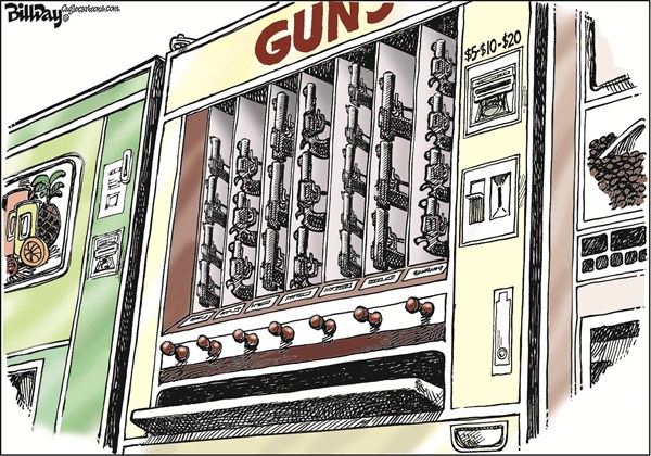 123960 600 Bill Days Gun Control Cartoons cartoons