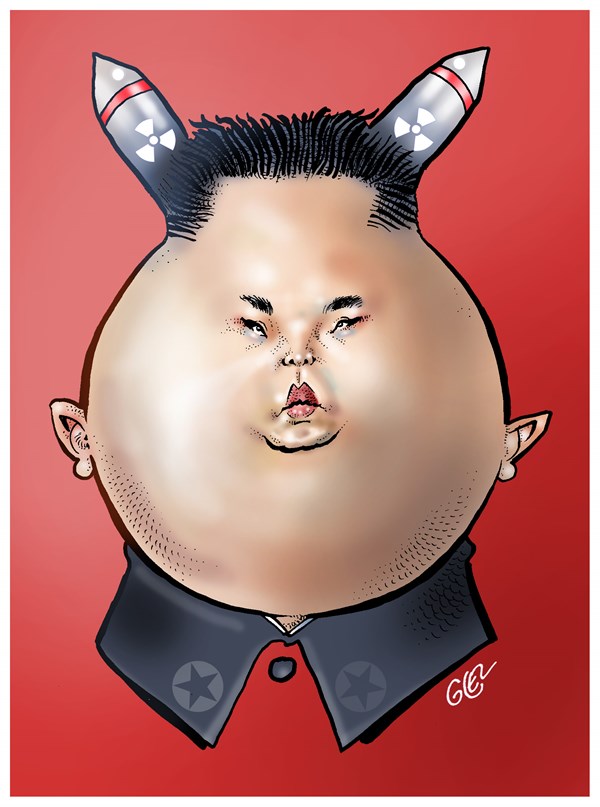 Kim Jong Un, Damien Glez,Journal du Jeudi, Ougagadougou, Burkina Faso,kim jong un,north korea nukes,north korea,missiles,nukes